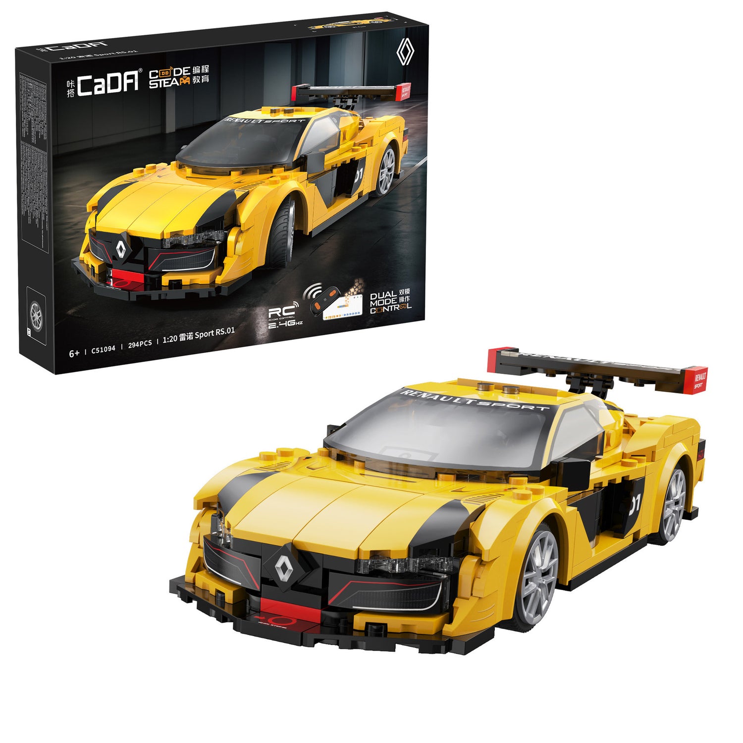 CaDA 1:20 Remote Control Renault Sport RS.01 294pcs Car Building Block Set C51094W