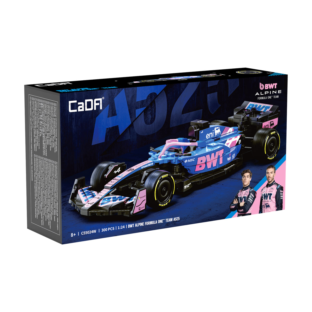 Cada 1:24 BWT Alpine F1 Team A525 Racing Car - 300 pcs Building Block Set