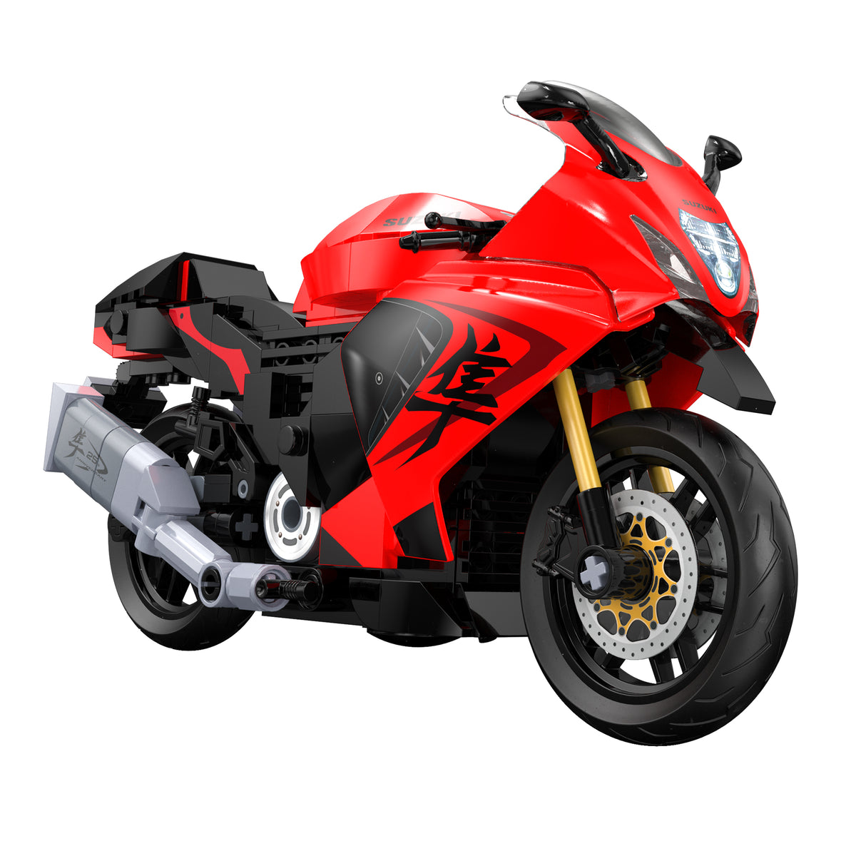 CaDA 1:12 Suzuki Hayabusa Motorbike - 299 pcs Building Block Set C62051W