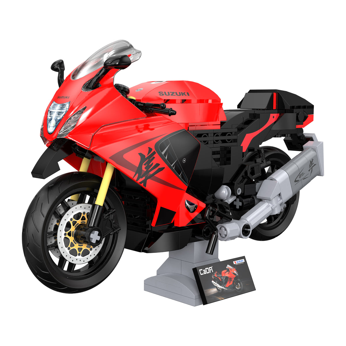 CaDA 1:12 Suzuki Hayabusa Motorbike - 299 pcs Building Block Set C62051W