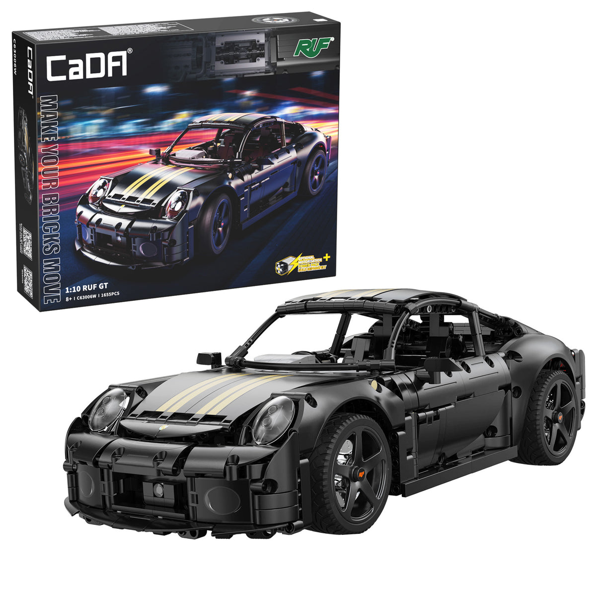 CaDA 1:10 RUF GT - 1655 pcs Sports Car Building Block Set