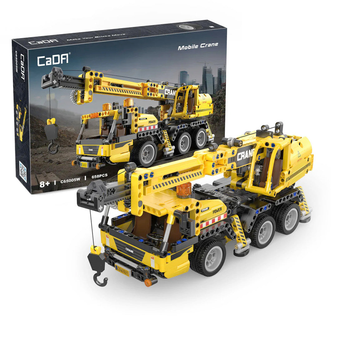 CaDA Mobile Construction Crane - 658 pcs Building Brick Set C65005W