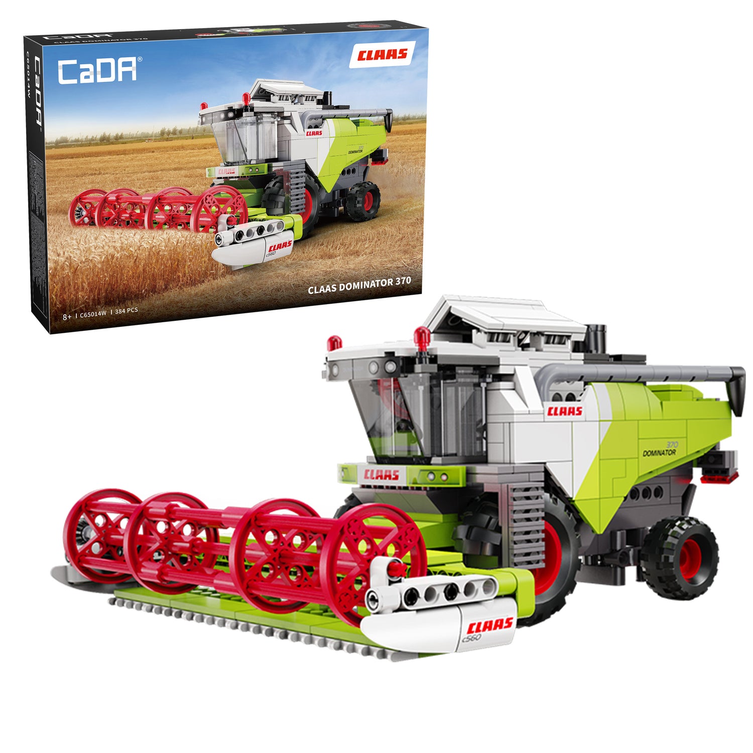 Cada CLAAS Dominator 370 Combine Harvester - 348 pcs Building Block Farm Set C65014W