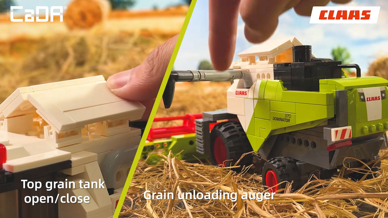 Cada CLAAS Dominator 370 Combine Harvester - 348 pcs Building Block Farm Set C65014W