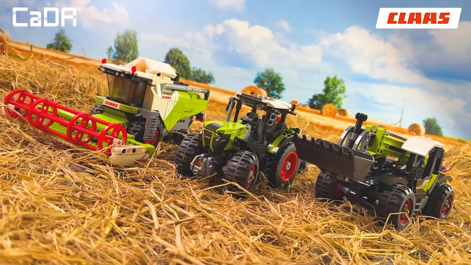 CaDA CLAAS Arion 660 Farm Tractor - 448 pcs Brick Building Farm Set C65015W