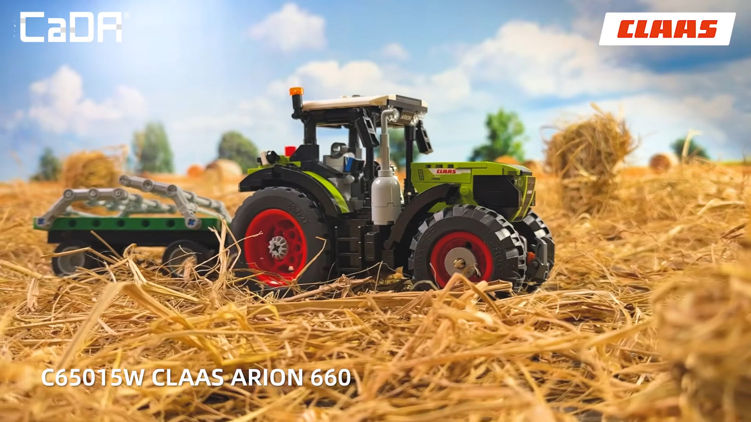 CaDA CLAAS Arion 660 Farm Tractor - 448 pcs Brick Building Farm Set C65015W