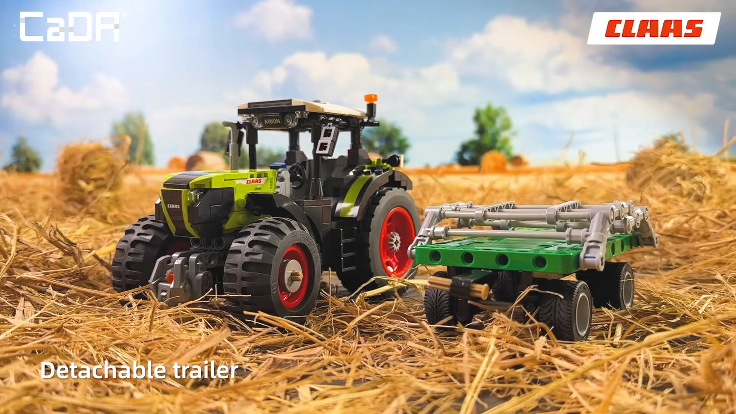 CaDA CLAAS Arion 660 Farm Tractor - 448 pcs Brick Building Farm Set C65015W