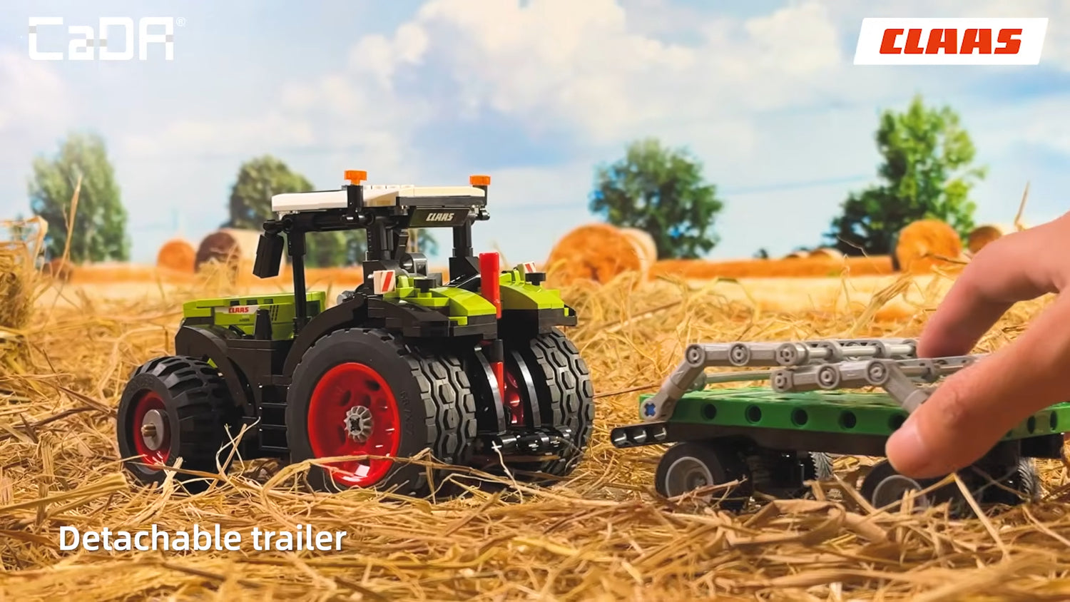 CaDA CLAAS Arion 660 Farm Tractor - 448 pcs Brick Building Farm Set C65015W