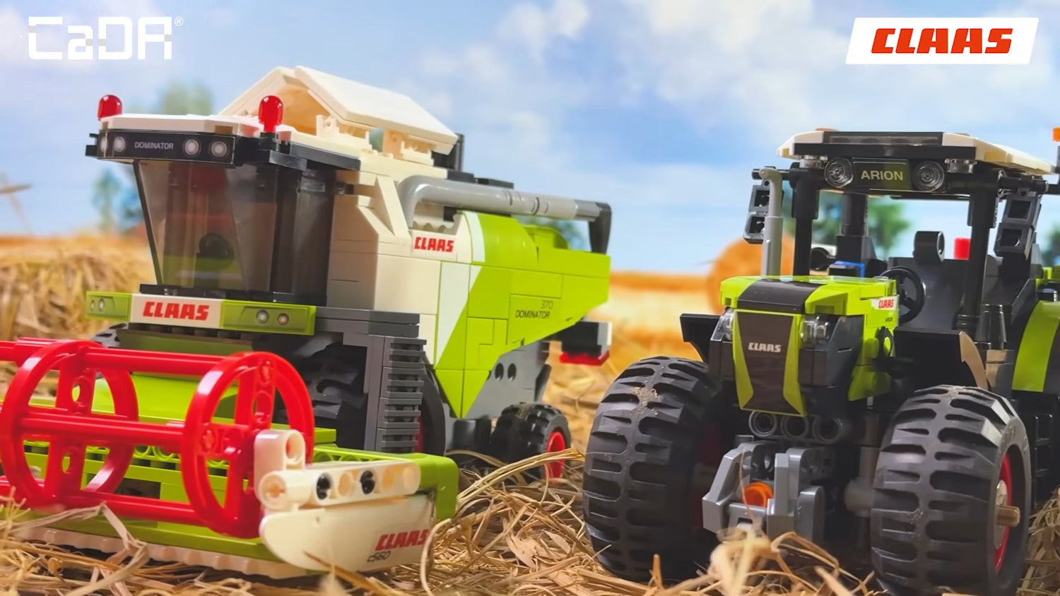 CaDA CLAAS Arion 660 Farm Tractor - 448 pcs Brick Building Farm Set C65015W