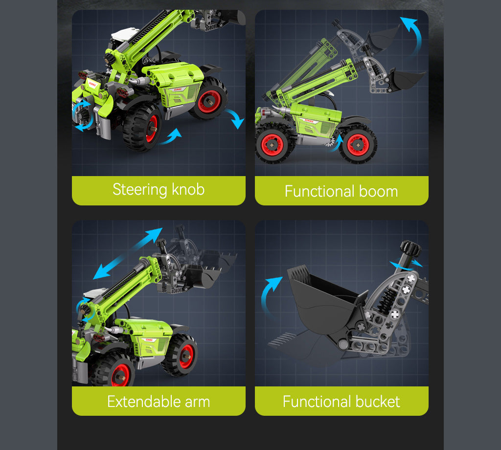 Cada CLAAS Scorpion 756 Farm Telehandler - 401 pcs Building block Farm Set C65016W