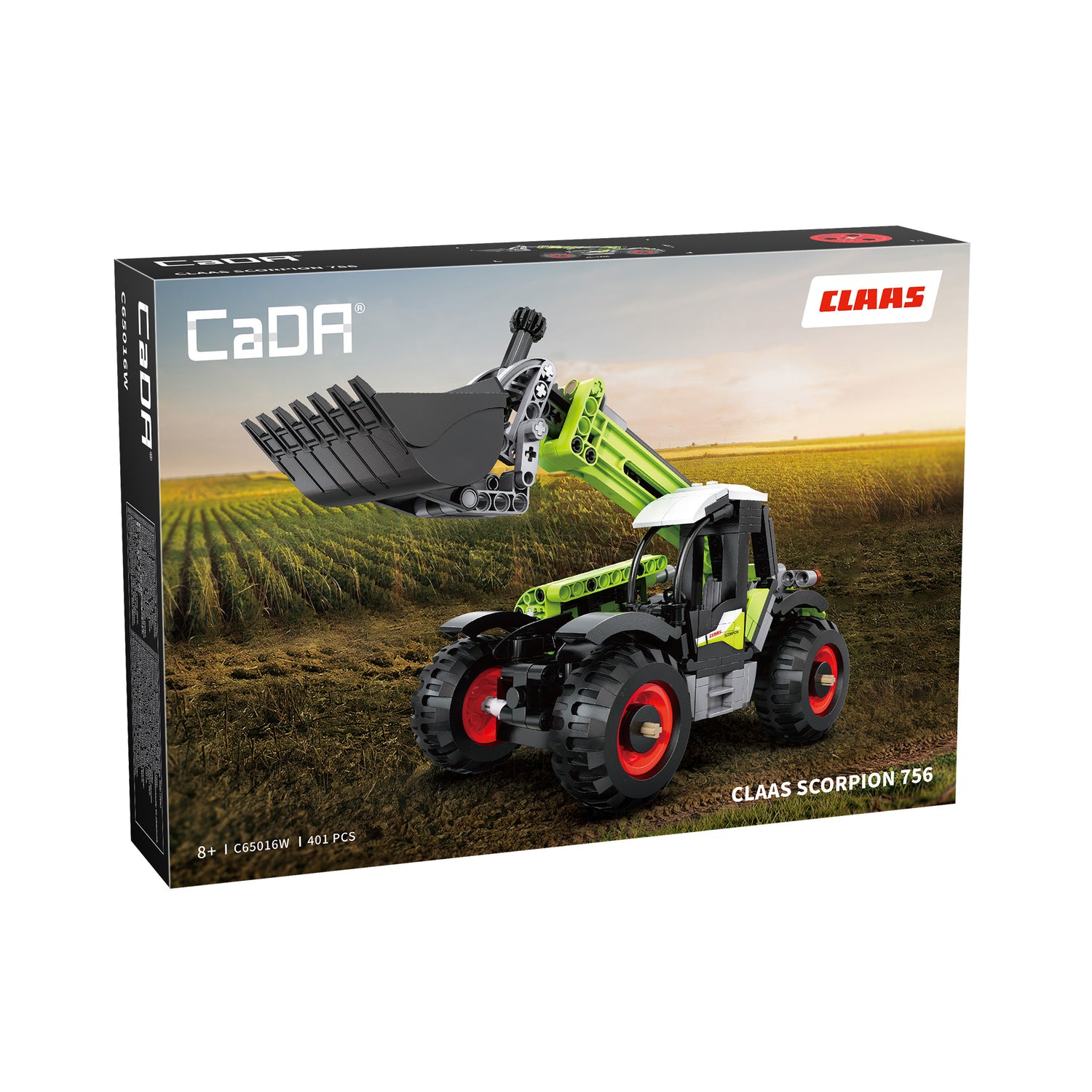 Cada CLAAS Scorpion 756 Farm Telehandler - 401 pcs Building block Farm Set C65016W