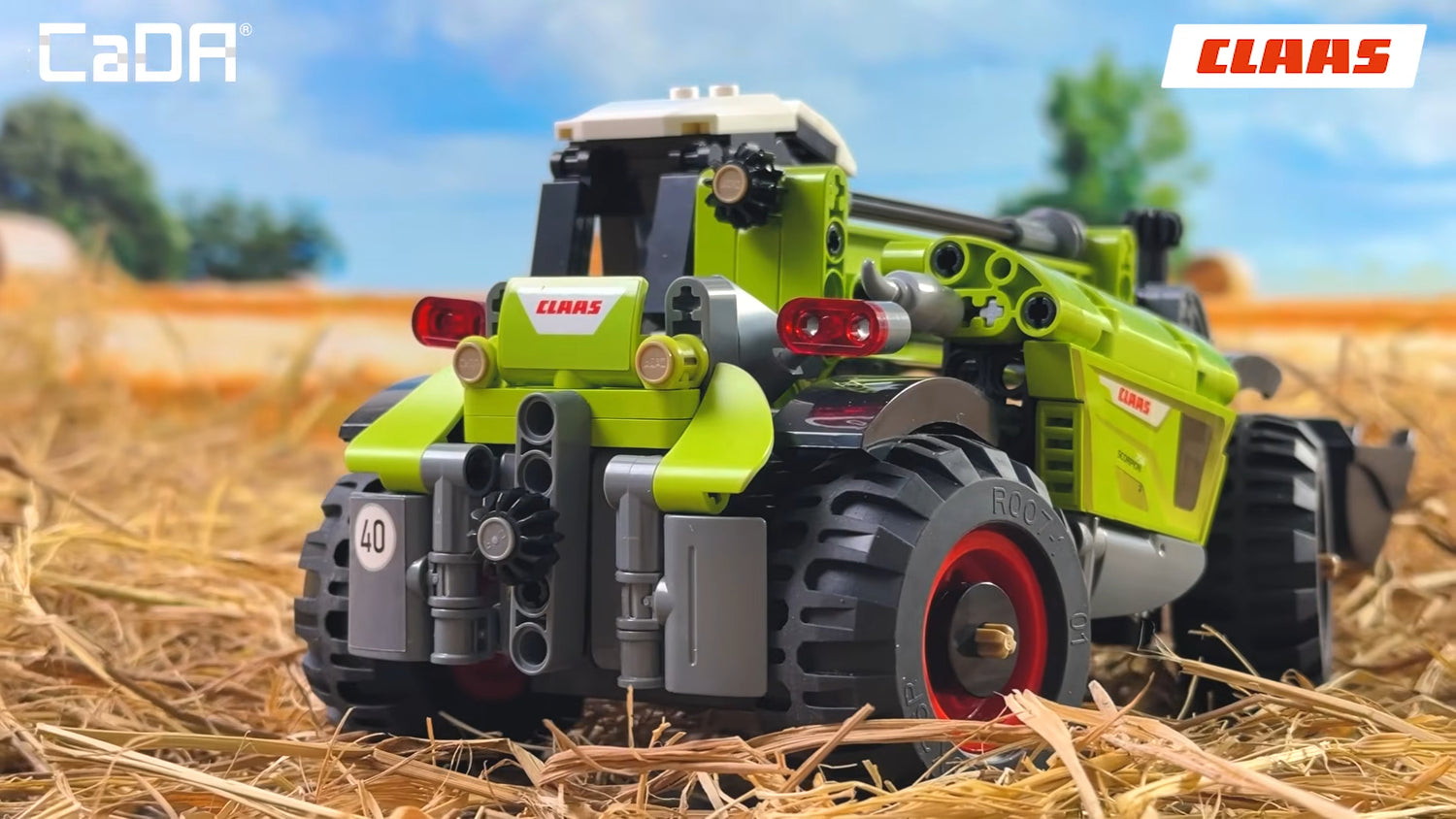 Cada CLAAS Scorpion 756 Farm Telehandler - 401 pcs Building block Farm Set C65016W