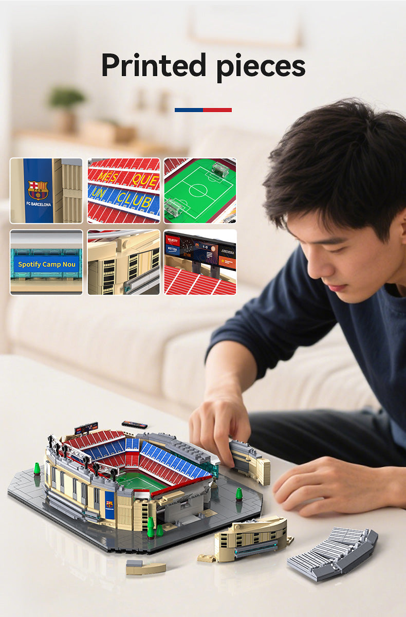 CaDA FC Barcelona Camp Nou Stadium - 728 pcs Building Block Set C66023W