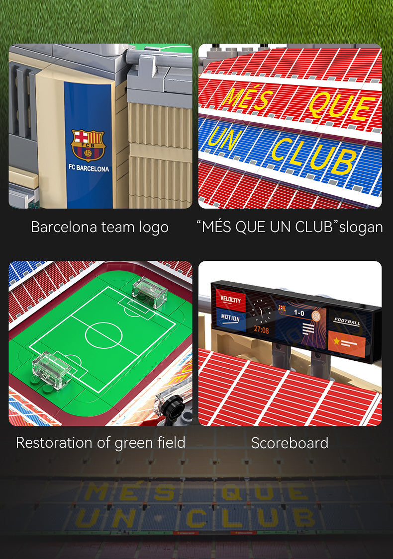 CaDA FC Barcelona Camp Nou Stadium - 728 pcs Building Block Set C66023W