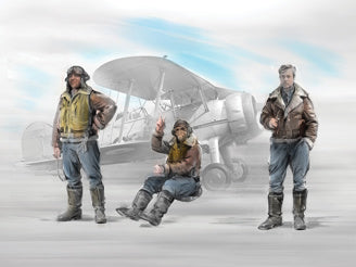 1/32 British Pilots (1939-1945) 3 Figures