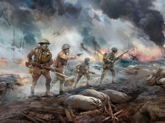 1/35 British Infantry in Gas Masks (1917) 4 Figures