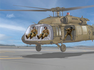 1/48 Black Hawk Helicopter Crew (3 Figures)