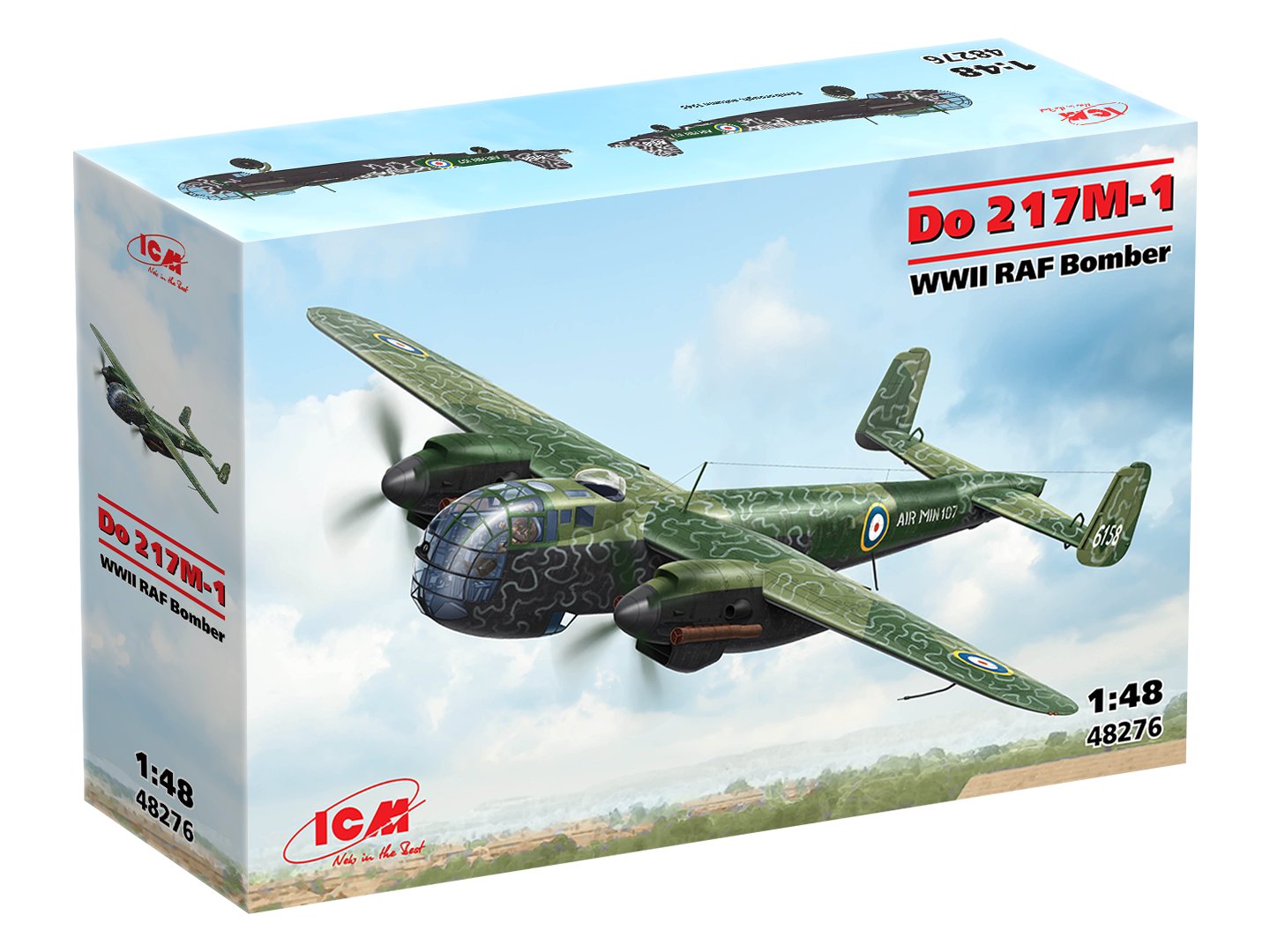 ICM 1/48 Do 217M-1 WWII RAF Bomber Scale Model Kit ICM48276
