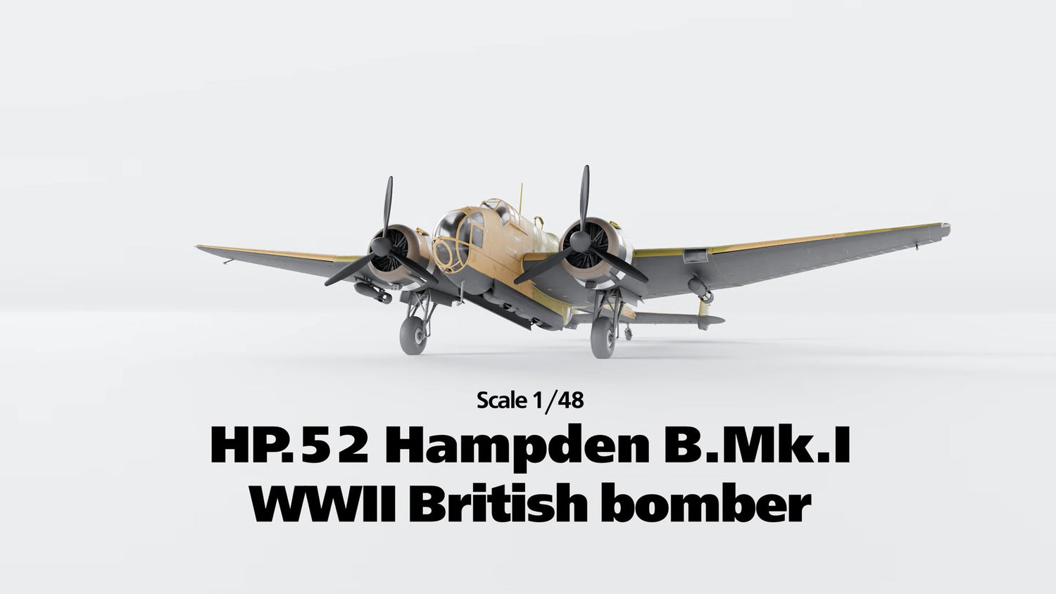 ICM 1/48 HP.52 Hampden B.Mk.I WWII British Bomber ICM