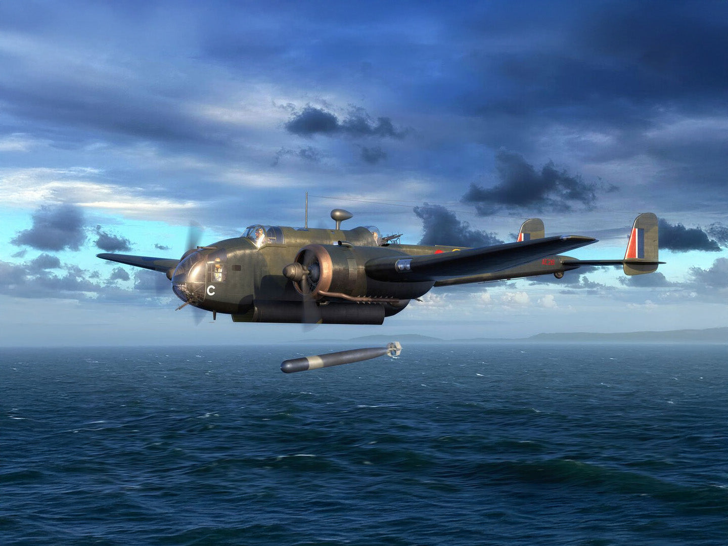 ICM 1/48 HP.52 Hampden TB.Mk.I WWII British Torpedo Bomber ICM48353