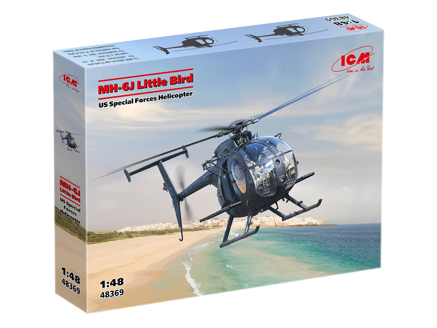 ICM 1/48 MH-6J Little Bird U.S. Special Forces Helicopter ICM48369