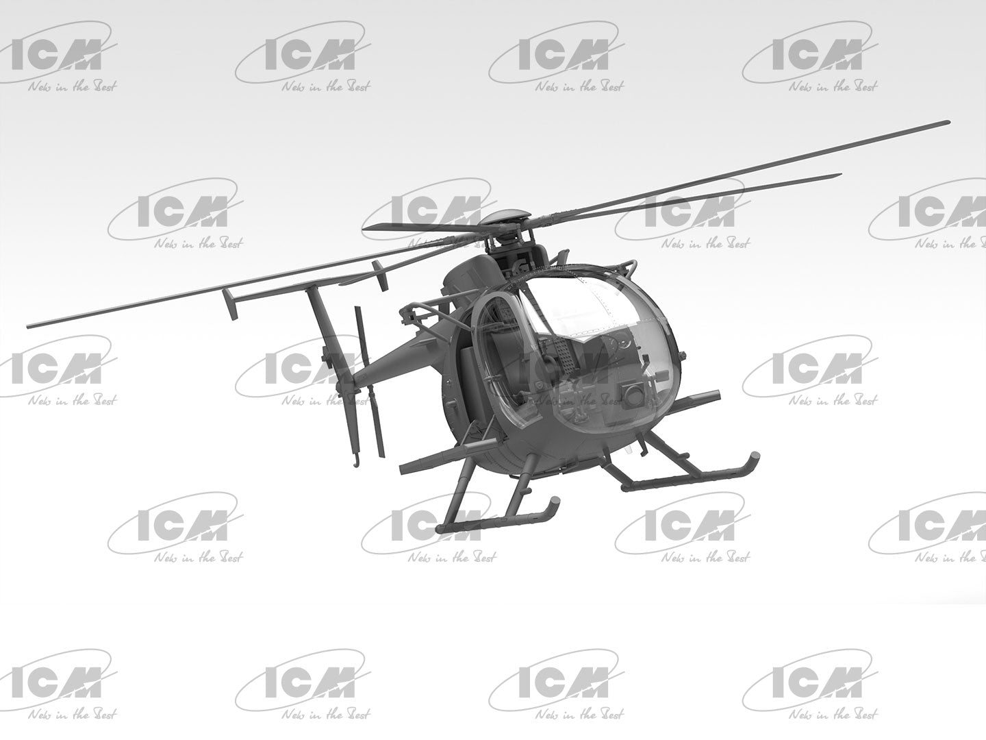 ICM 1/48 MH-6J Little Bird U.S. Special Forces Helicopter ICM48369
