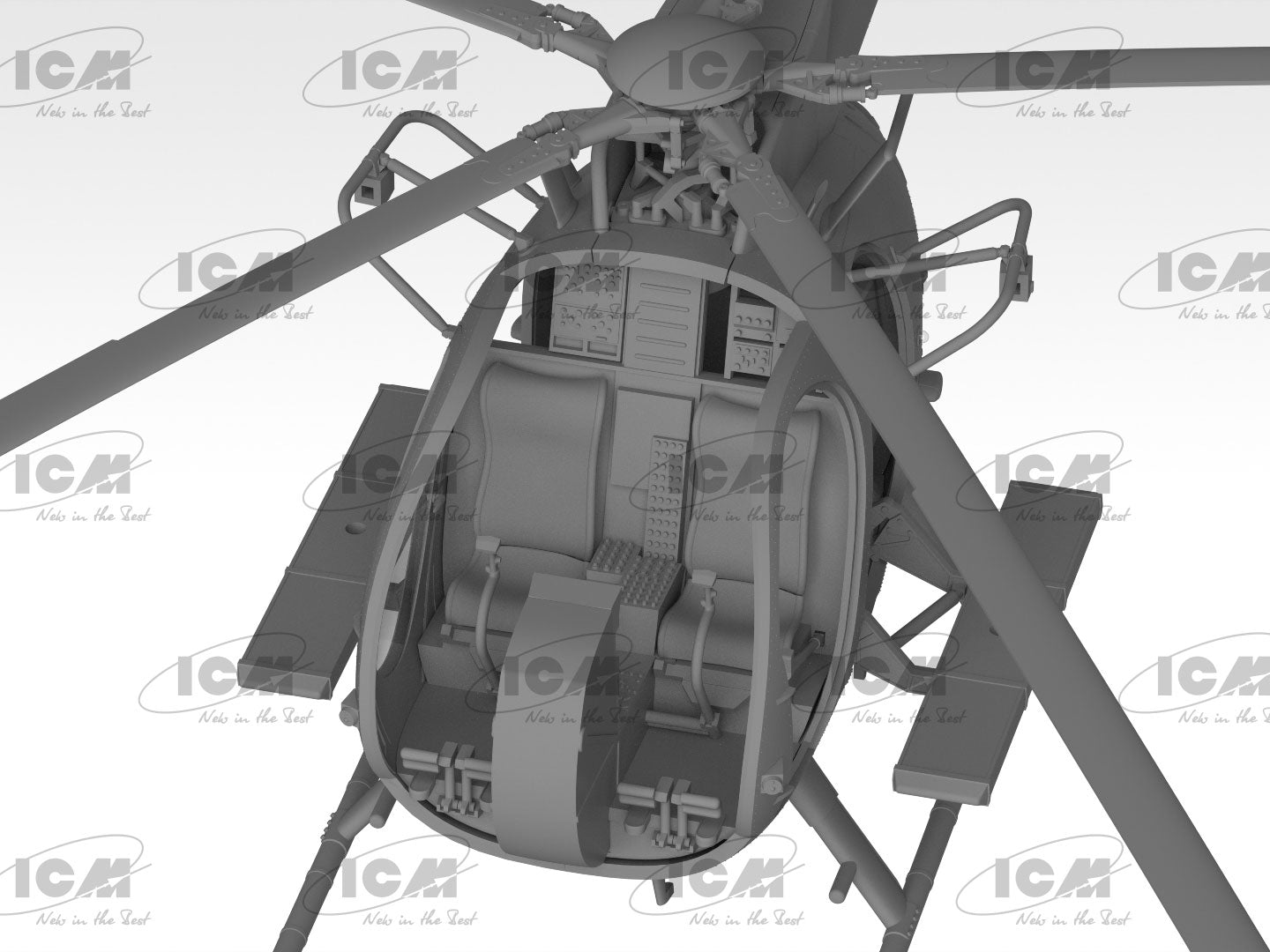 ICM 1/48 MH-6J Little Bird U.S. Special Forces Helicopter ICM48369