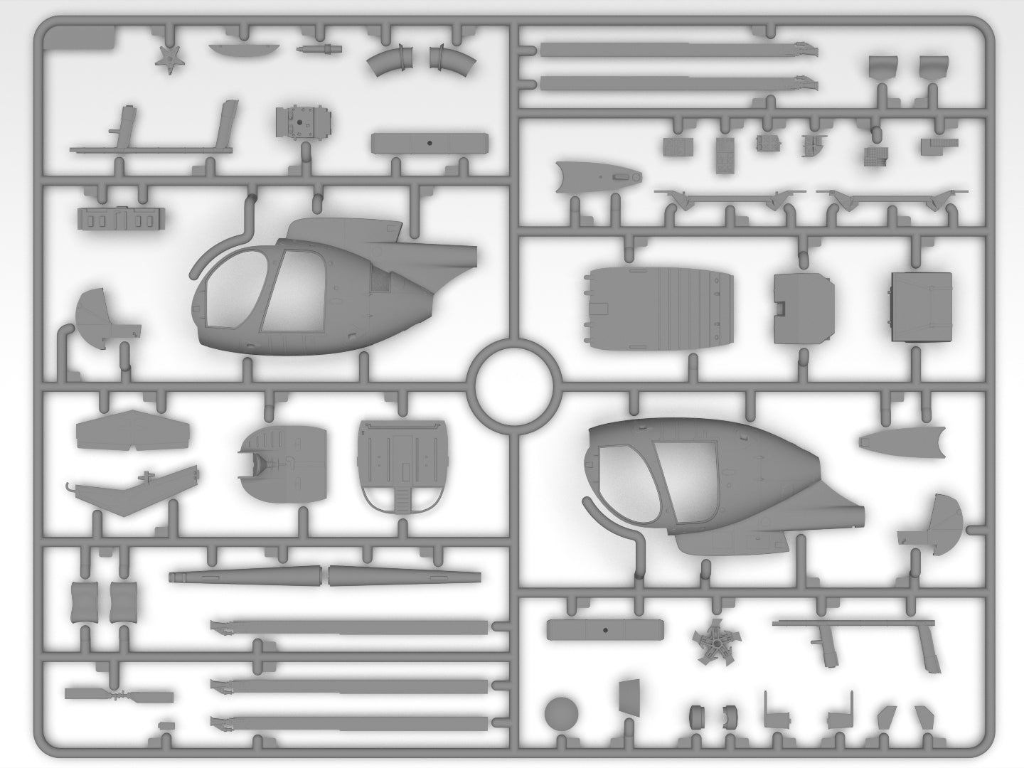ICM 1/48 MH-6J Little Bird U.S. Special Forces Helicopter ICM48369