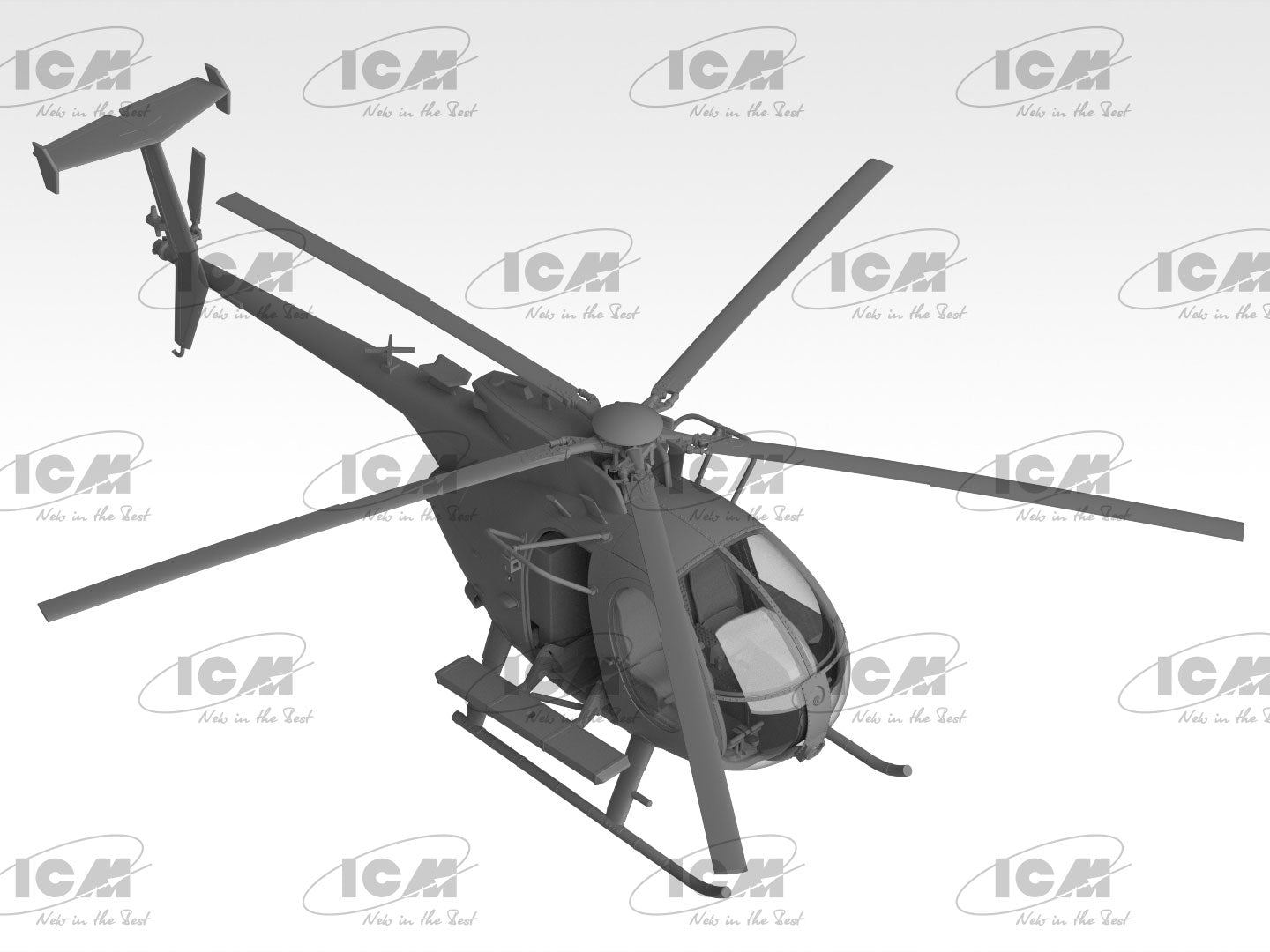 ICM 1/48 MH-6J Little Bird U.S. Special Forces Helicopter ICM48369