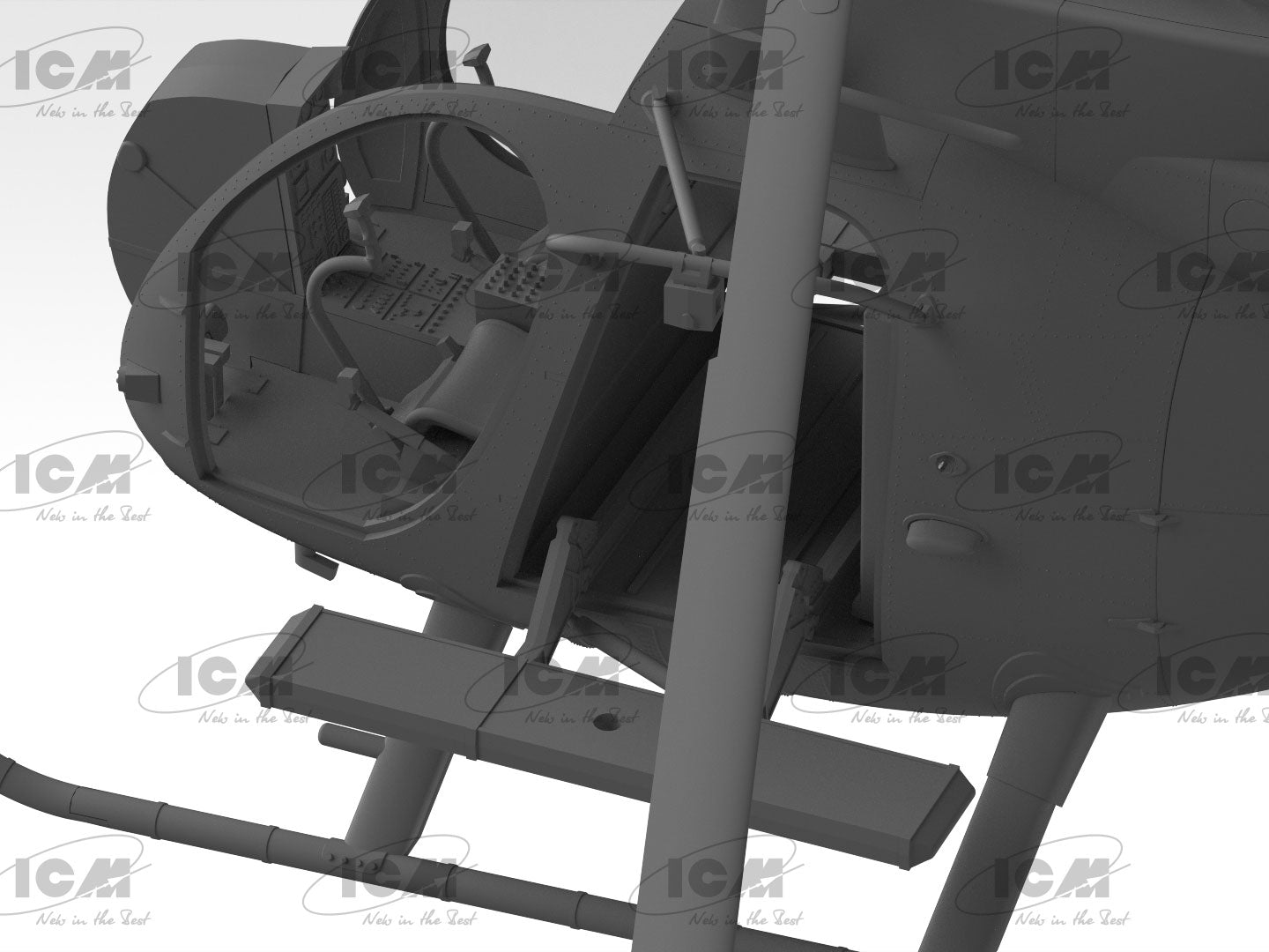 ICM 1/48 MH-6J Little Bird U.S. Special Forces Helicopter ICM48369