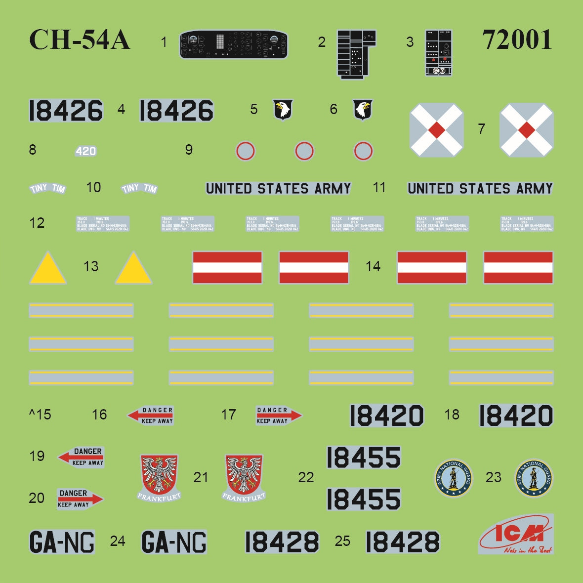 ICM 1/72 Sikorsky CH-54A Tarhe U.S. Heavy Lift Helicopter