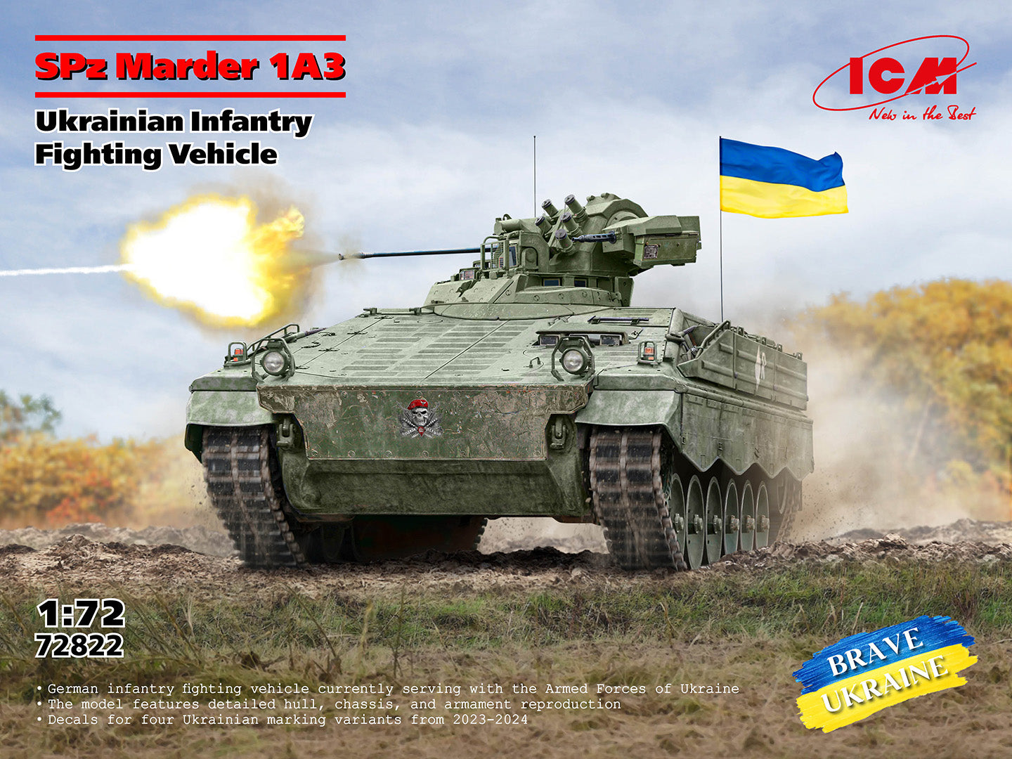 ICM 1/72 SPz Marder 1A3 Ukrainian Infantry Fighting Vehicle ICM72822