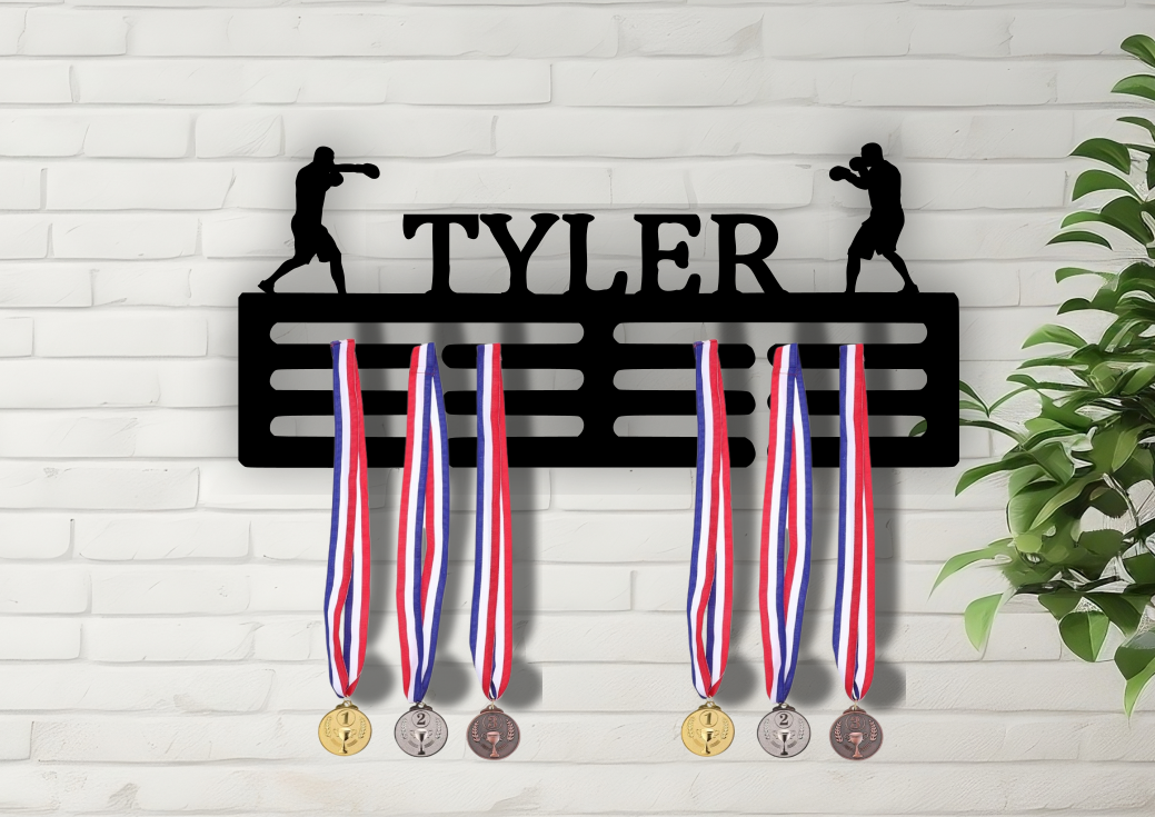 Boxing Personalised Medal Hanger