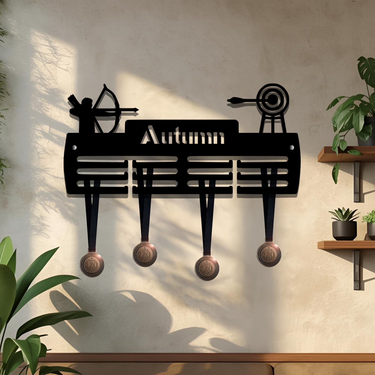 Personalised Archery Medal Hanger