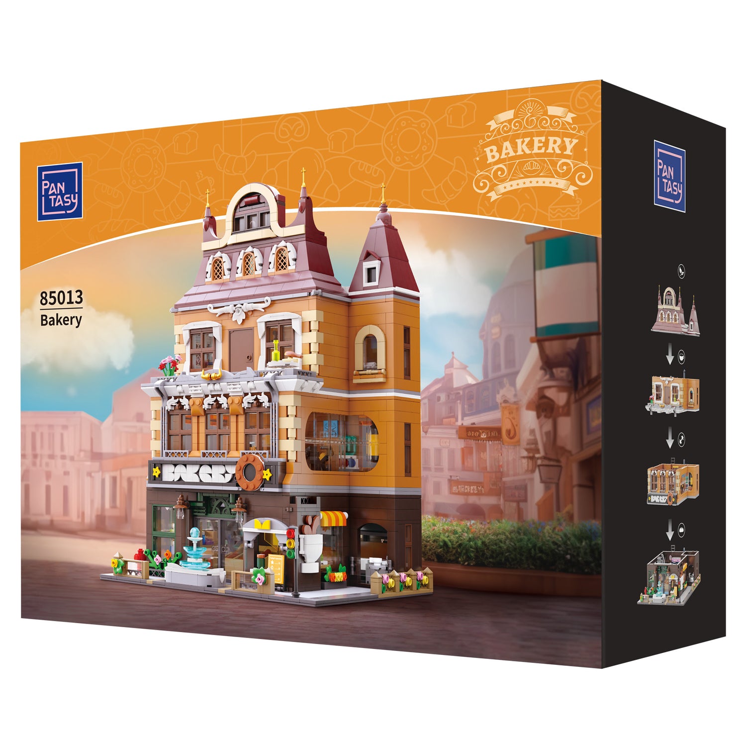 Bakery (4-Storey Building) - 2663 pcs Pantasy building brick model set