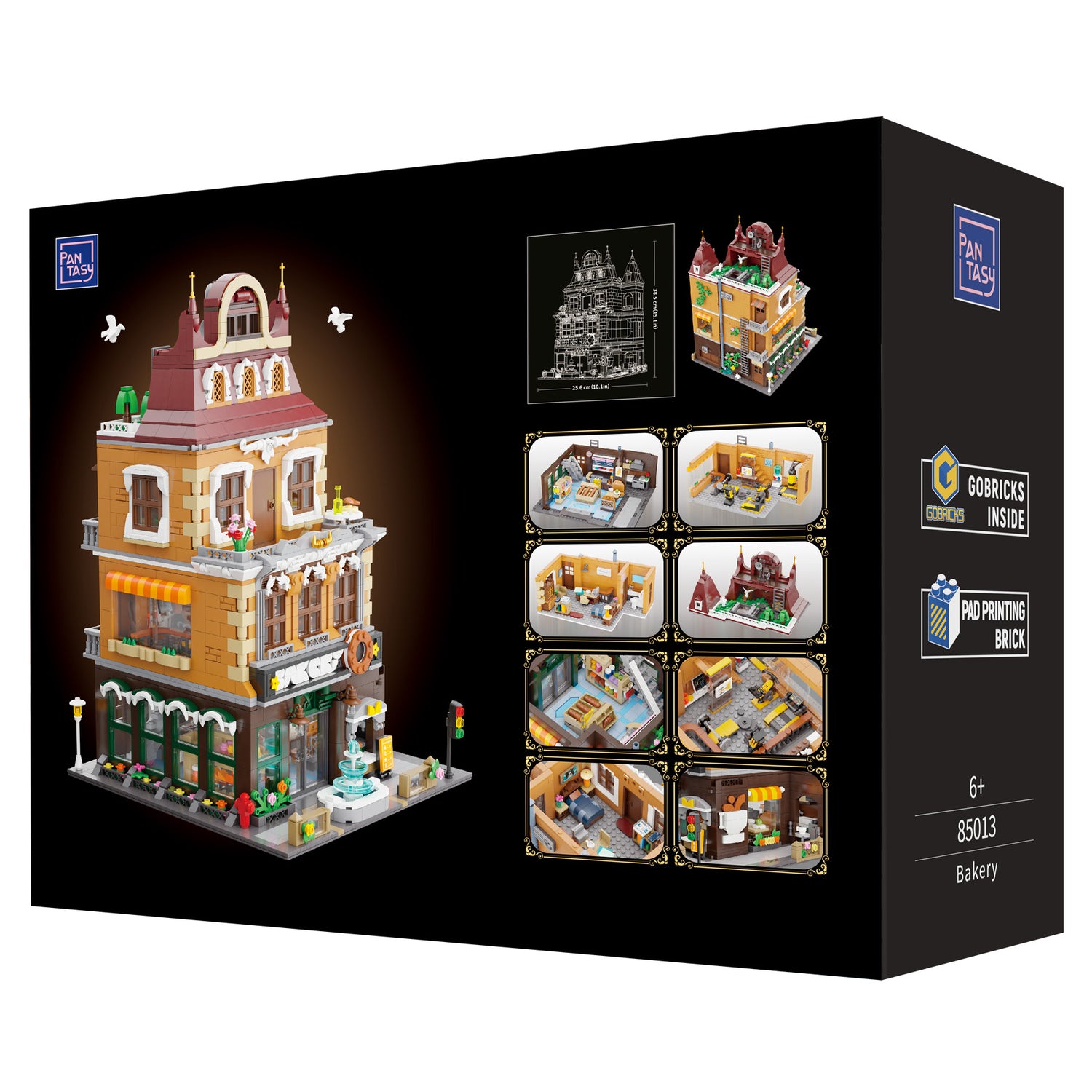 Bakery (4-Storey Building) - 2663 pcs Pantasy building brick model set