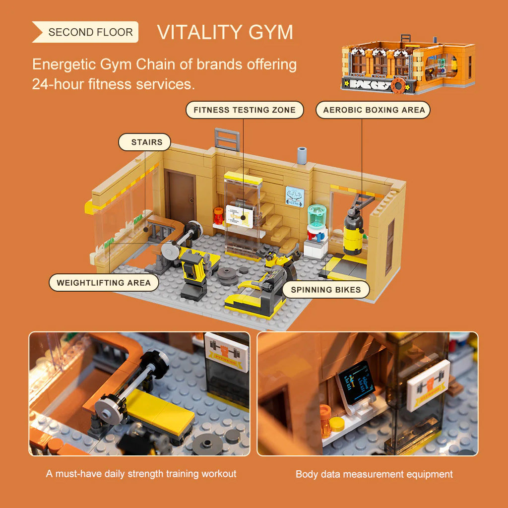 Bakery (4-Storey Building) - 2663 pcs Pantasy building brick model set