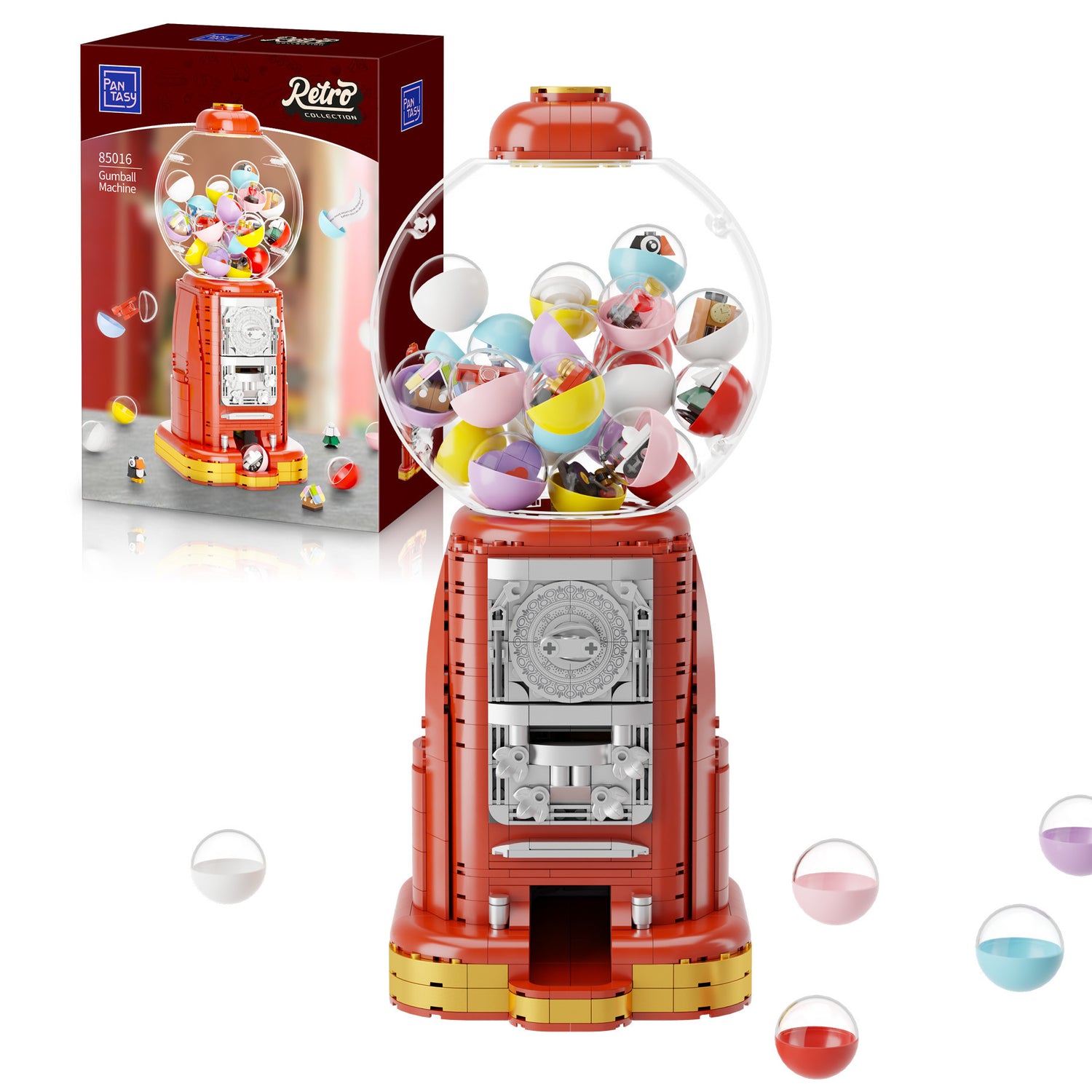 Retro Gumball Machine - 936 pcs Pantasy building brick model set