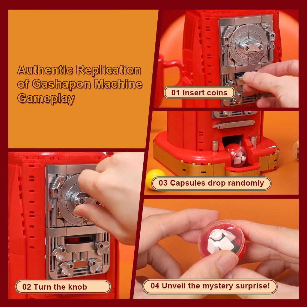 Retro Gumball Machine - 936 pcs Pantasy building brick model set
