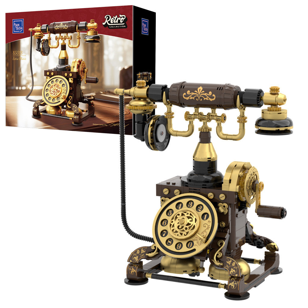 Retro Rotary Telephone - 766 pcs Pantasy building brick model set