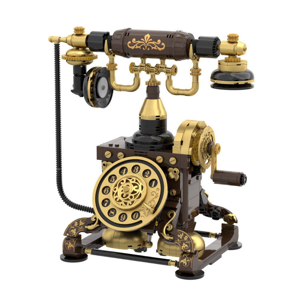 Retro Rotary Telephone - 766 pcs Pantasy building brick model set