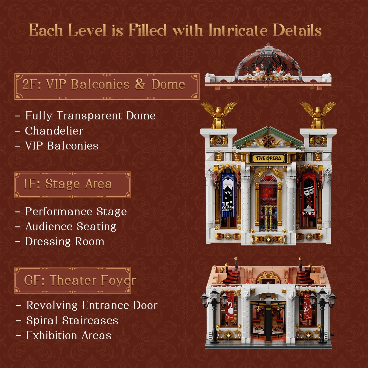 The Opera Building - 3518 pcs Pantasy building brick model set