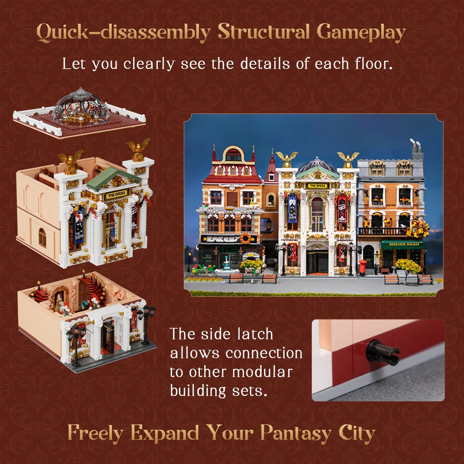 The Opera Building - 3518 pcs Pantasy building brick model set