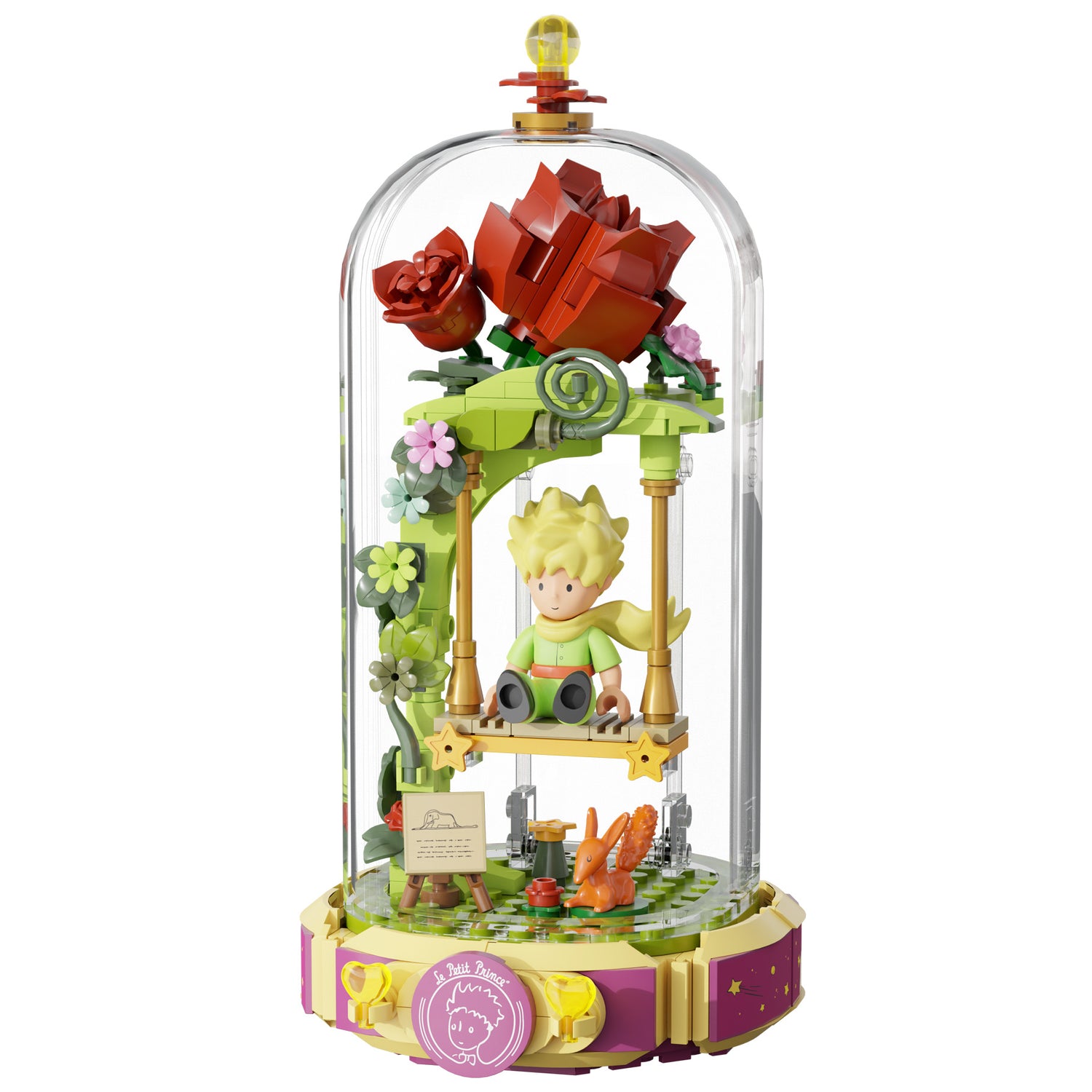 Le Petit Prince Rose Swing - 234 pcs Pantasy building brick model set