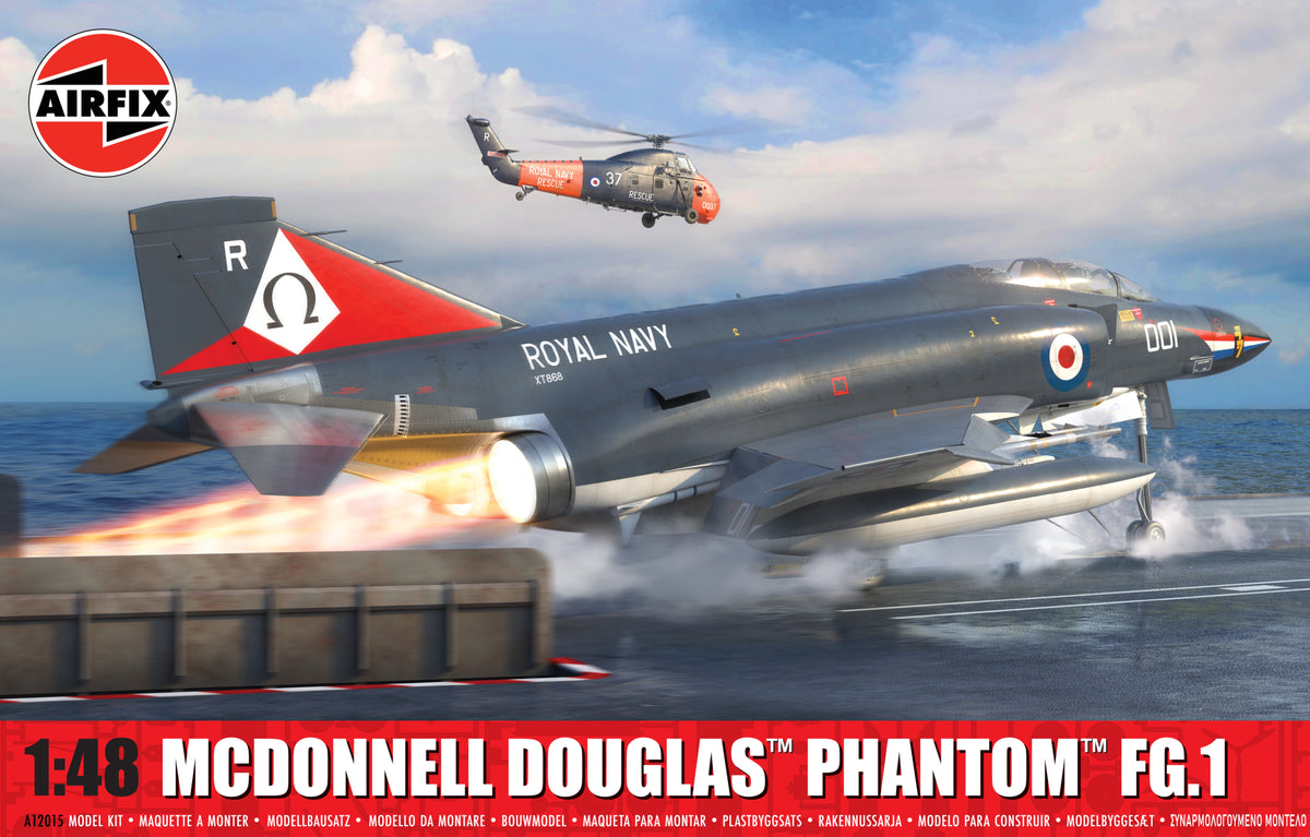 Airfix 1/48 McDonnell Douglas Phantom FG.1 Aircraft Scale Model Kit A12015