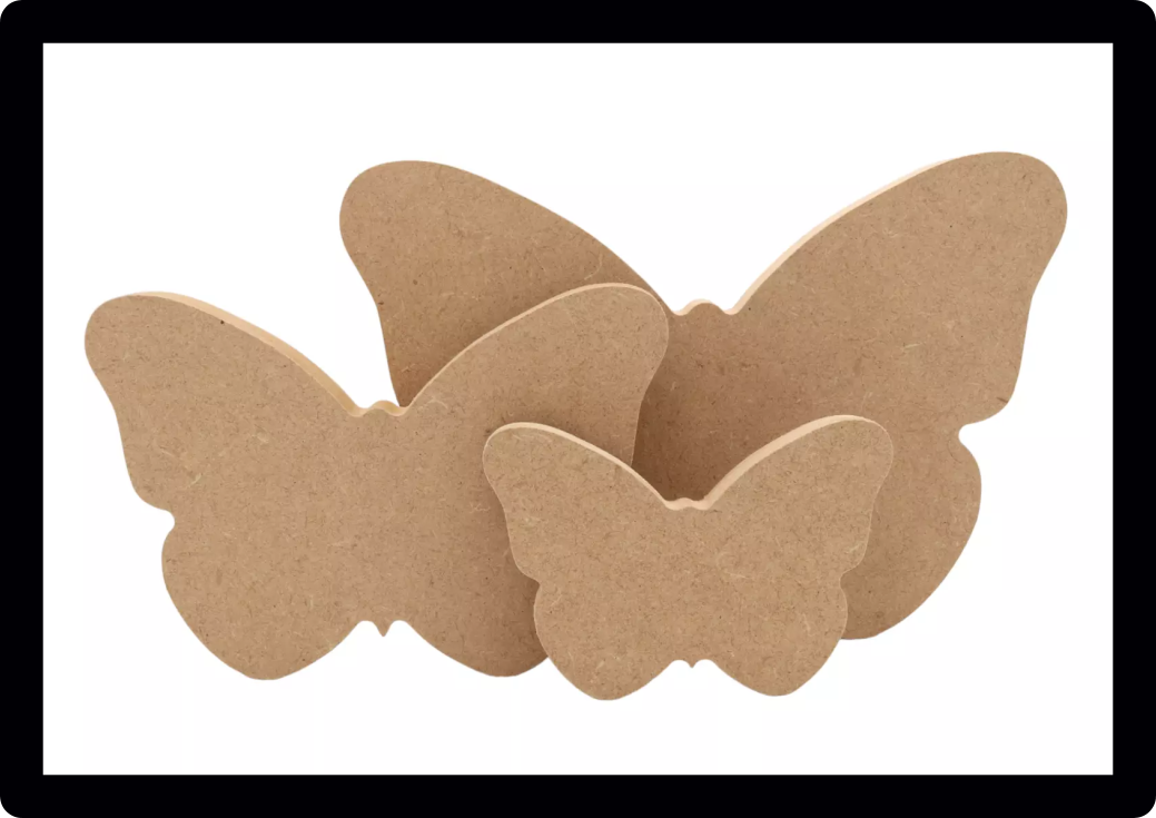 Set Of 10 Butterflies Butterfly Nursery Craft Tag Embellishments Decoration Crafting Shapes Blanks