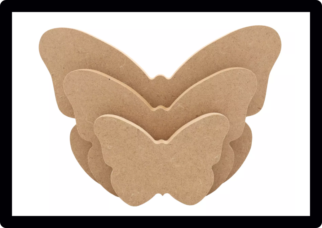 Set Of 10 Butterflies Butterfly Nursery Craft Tag Embellishments Decoration Crafting Shapes Blanks