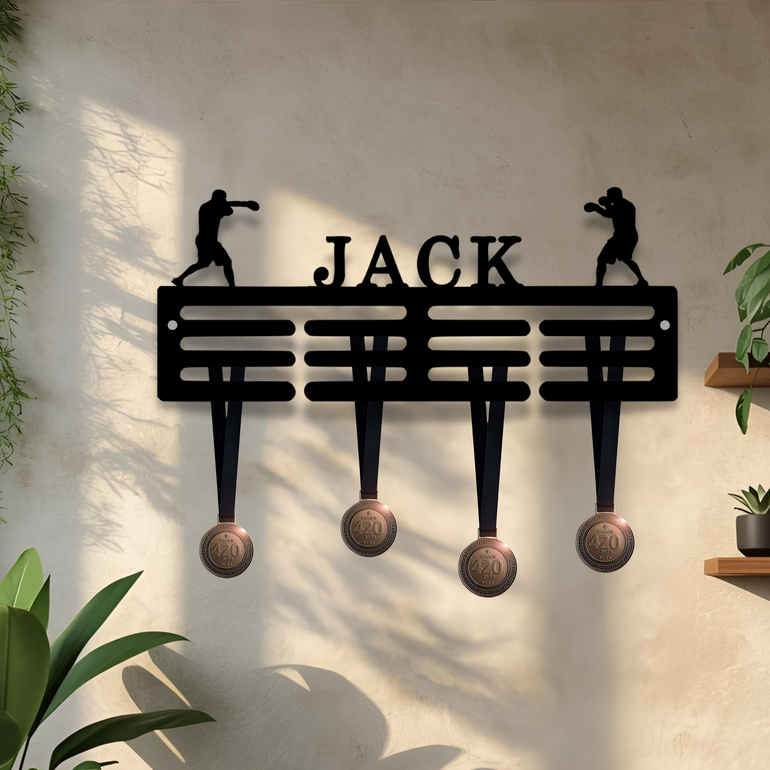 Boxing Personalised Medal Hanger