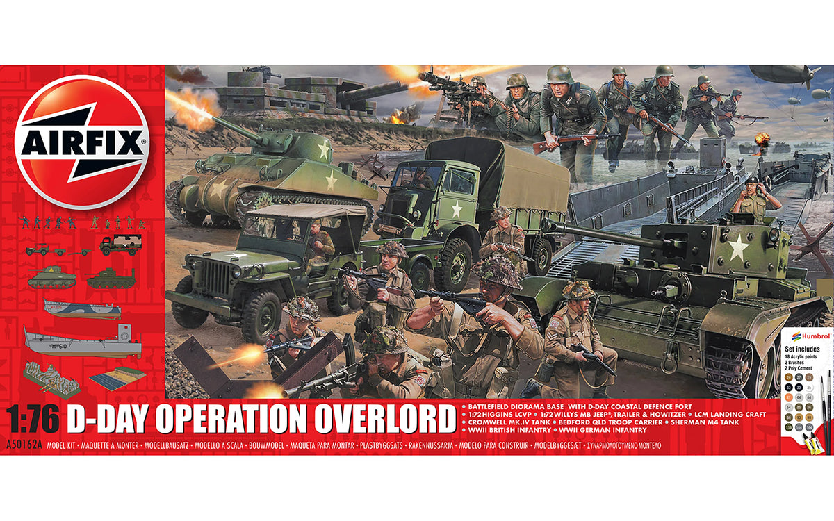 Airfix 1/72 D-Day Operation Overlord Gift Set Military Scale model Kit