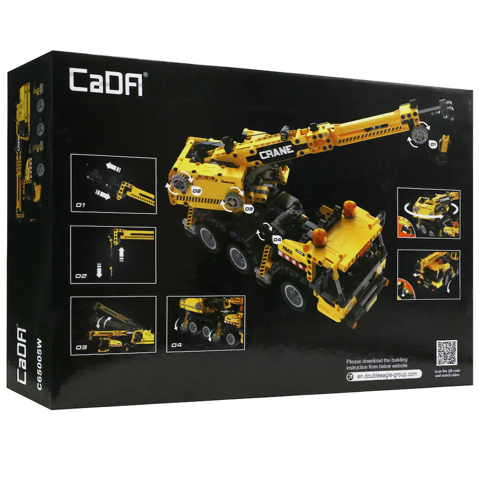 CaDA Mobile Construction Crane - 658 pcs Building Brick Set C65005W
